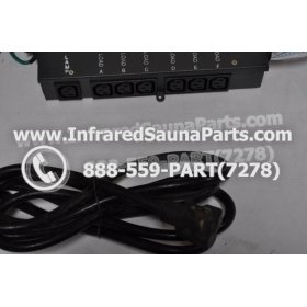 COMPLETE CONTROL POWER BOX 220V / 240V - COMPLETE CONTROL POWER BOX 220V / 240V WITH 7 CIRCUIT BOARD PINS  6 FEMALE PLUGS SAUNA KING INFRARED SAUNA 6