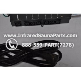 COMPLETE CONTROL POWER BOX 220V / 240V - COMPLETE CONTROL POWER BOX 220V / 240V SAUNAGEN INFRARED SAUNA  110V  120V WITH 7 CIRCUIT BOARD PINS  6 FEMALE PLUGS 5