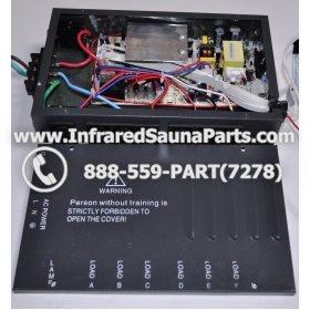COMPLETE CONTROL POWER BOX 220V / 240V - COMPLETE CONTROL POWER BOX 220V / 240V SAUNAGEN INFRARED SAUNA  110V  120V WITH 7 CIRCUIT BOARD PINS  6 FEMALE PLUGS 32