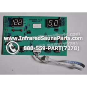 CIRCUIT BOARDS / TOUCH PADS - CIRCUIT BOARD  TOUCHPAD WATERSTAR INFRARED SAUNA NYSN3DB F1.3 WITH WIRE 1
